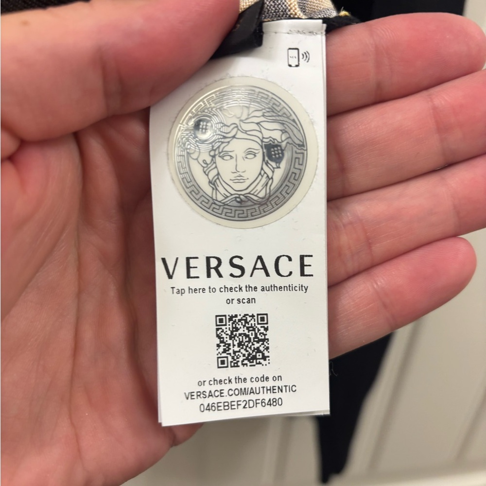 Versace Black and Gold Ornate Sweater - Picture 5 of 6